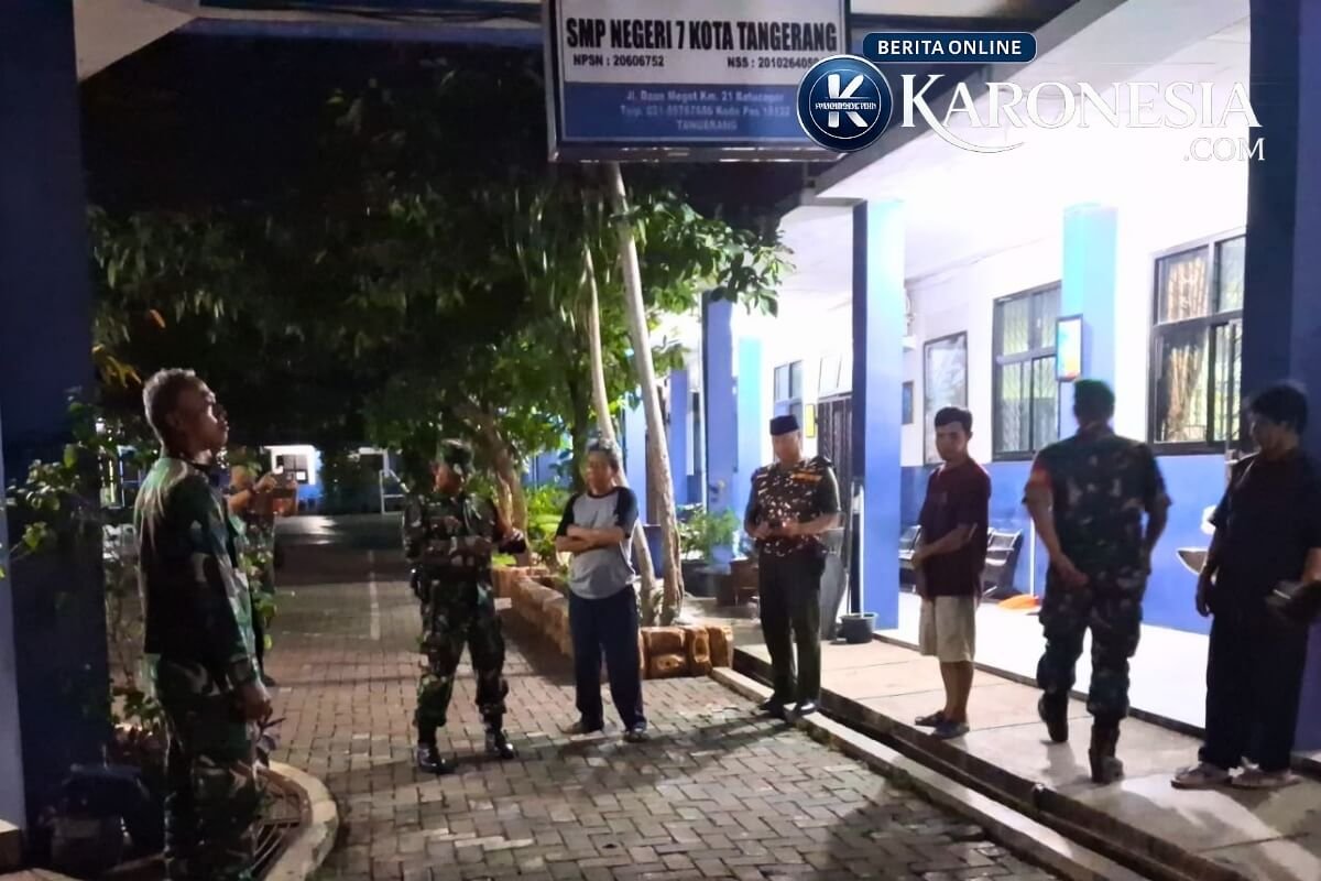 siskamling koramil batuceper tangerang malam
