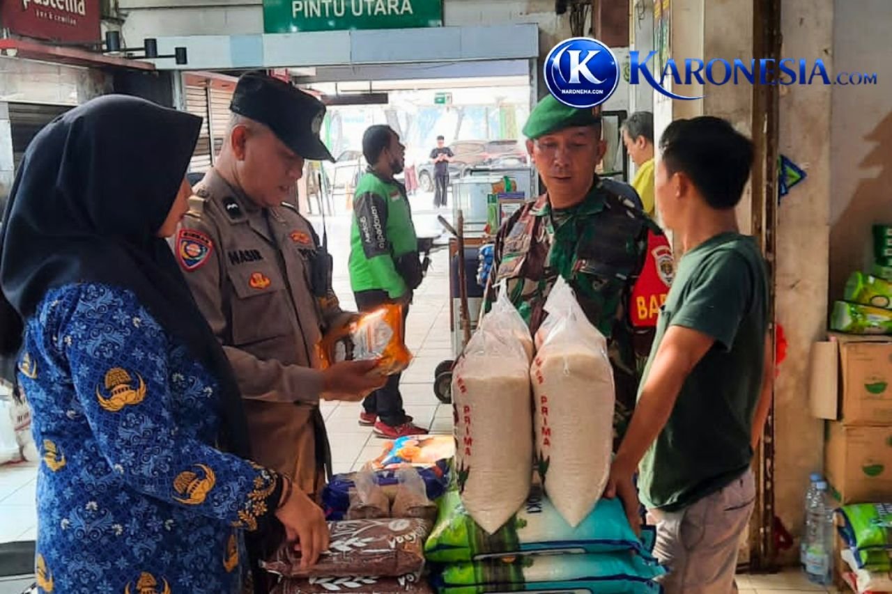 Koramil memantau harga sembako di Pasar Modern Bintaro